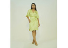 Buy Satin Wrap Dress Online in India