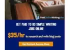 Your Writing Skills Are In Demand | $33 per hour, Regular Work