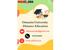 Osmania University Distance Education