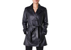 Buy Classic & Timeless Aden Black Leather Trench Coat Online In India - Marry Clothing