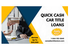 Get Quick Car Title Loans Toronto