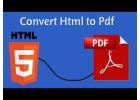 Easily Convert Your HTML files by HTML to PDF Converter