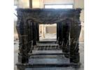 Solid Marble Fireplace Surround for Home Decor