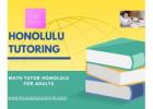 Math Tutor Honolulu for Adults