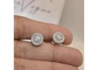 Classic Round Stud Earrings – Perfect Blend of Elegance & Shine