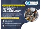 Advance Your Culinary Career with Our Certificate IV in Kitchen Management in WA