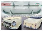 Datsun Roadster Fairlady bumpers with over riders (1962-1970)