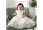 The Sienna Dress – Ivory | Elegant Crochet Lace & Tulle Girls Dress