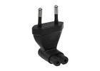 Buy C7 to European CEE7 Angled Power Plug Adapter | SF Cable