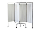 4 Panel Wing Screen with Curtains & Castors