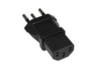 C13 to Brazil NBR14136 Power Plug Adapter