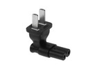 Angled C7 to China Power Plug Adapter