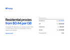 HProxy: residential proxies from $0.44 per GB