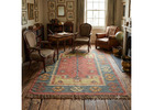 Boho Living Room Rug, Handmade Geometric Cross Pattern Kilim