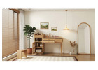 Modern Dressing Table Vanity Desk with Storage Cabinet, Drawers & Open Shelving 