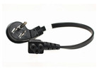 Ultra Low Profile NEMA 5-15P to C5 Right Angle Power Cord 3-Slot 18/3 AWG SPT-2 | SFCable